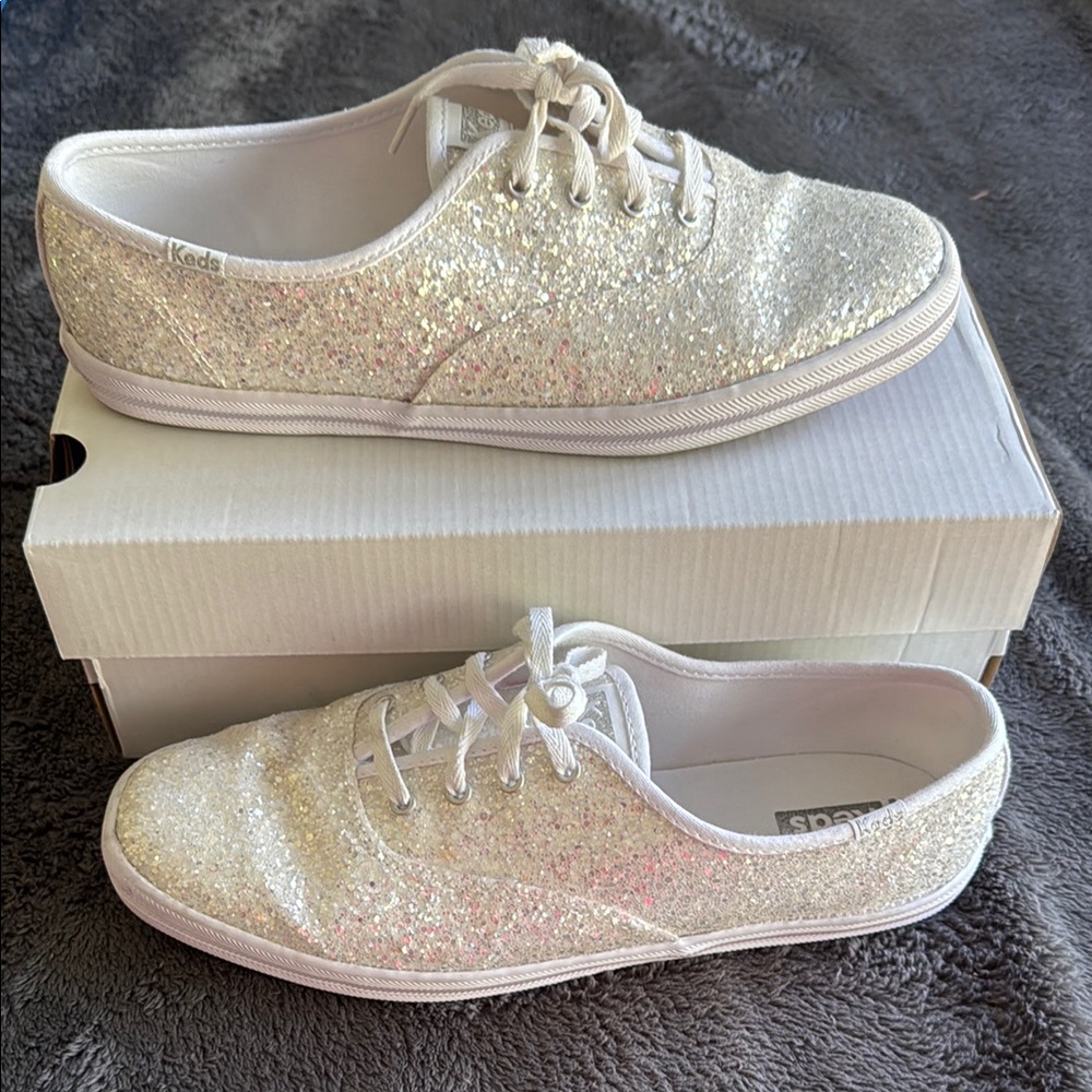 Keds Glitter White Sneakers